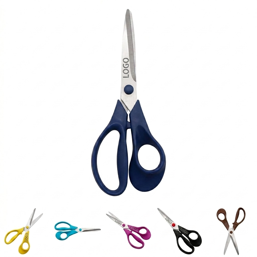 Professional 8" Sharp-Tip Craft Scissors - Durable Stainless Steel Blades for Scrapbooking and Stationary