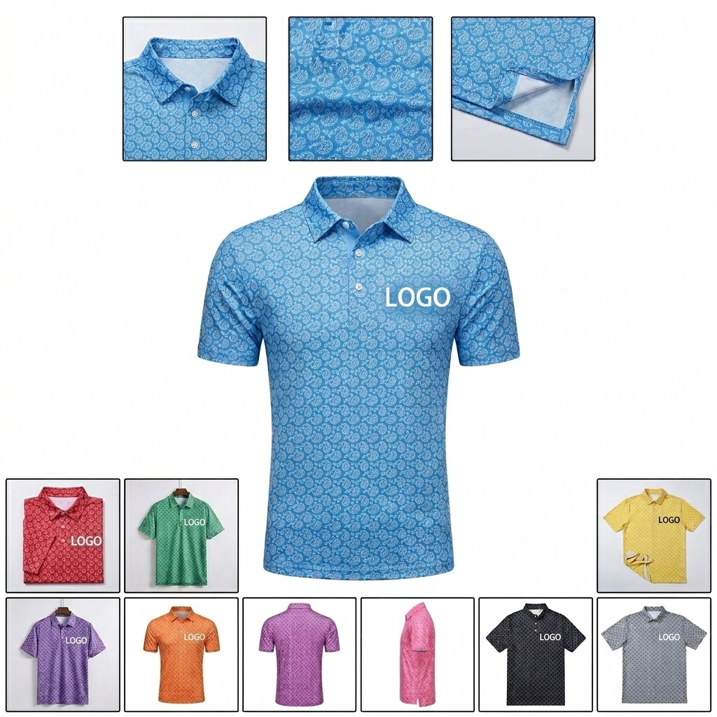 Stylish Short Sleeve Golf Polo for Men - Wrinkle-Resistant & Breathable