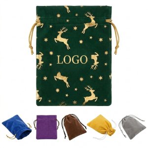 Velvet Drawstring Gift Pouch in Assorted Colors