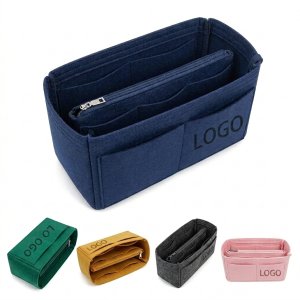 Felt Purse Organizer Insert with Detachable Wallet Pocket