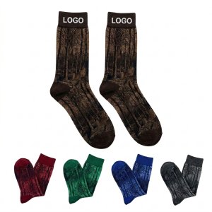 Custom Sublimation Crew Socks with Full Color Logo Printing